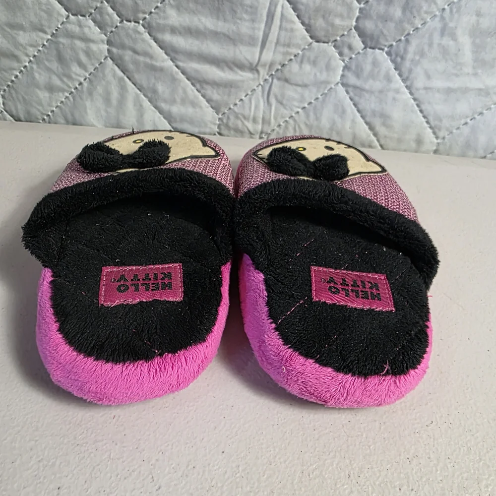 Hello Kitty Pink Glitter Kids Slippers